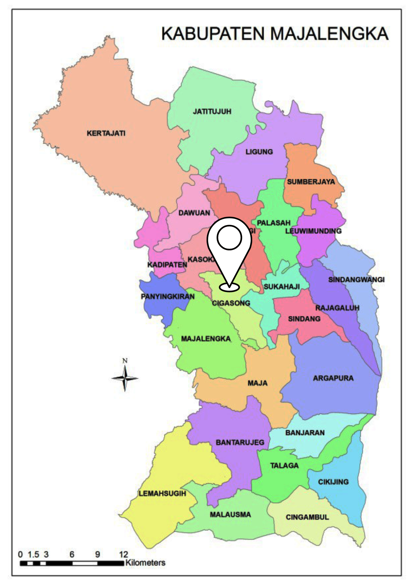 peta kabupaten majalengka